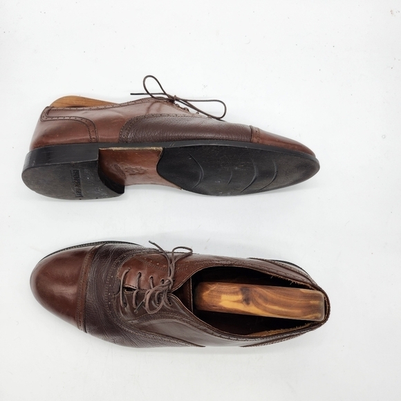 Adolfo Oxford Lace Up Shoes Men's Size 9.5M Brown - Picture 15 of 16